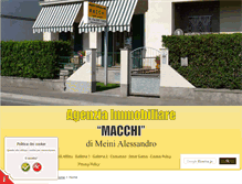 Tablet Screenshot of immobiliaremacchi.com